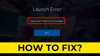 How to Fix Easy AntiCheat Not Installed in Fortnite StepbyStep Guide [upl. by Lilithe]