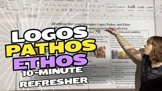 Logos Pathos Ethos 10minute refresher on persuasion [upl. by Nnaerb114]