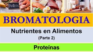 BROMATOLOGIA Proteinas en alimentos [upl. by Ravi]