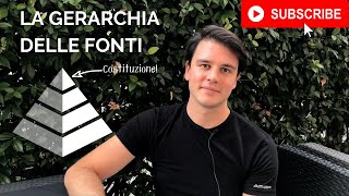 LA GERARCHIA DELLE FONTI  Il diritto parla diritto [upl. by Airetnuhs]