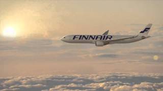 Finnair A330  flying into the sunset [upl. by Gizela]