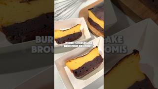 Burnt Cheesecake Brownies Ekonomis burntcheesecake brownies cheesecakerecipes shorts [upl. by Erland]