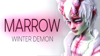 MARROW the Winter Demon ○ OOAK Art Doll Repaint ○ Custom Monster High Doll ○ [upl. by Lunnete147]