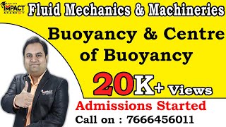 Buoyancy amp Centre of Buoyancy  Fluid Mechanics amp Machineries  Mechanical Engg freeengineering [upl. by Craw]