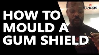 How to mould a gum shield for Martial Arts Mould a gum shield with hot water [upl. by Nanreik18]