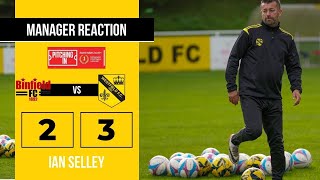 Binfield 23 Westfield  Ian Selley PostMatch Reaction Tuesday 30th January 2024 [upl. by Jemy]