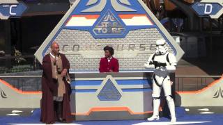 Disneyland Star Tours Opening Ceremony with Darth Vader and Tom Staggs [upl. by Fredie]