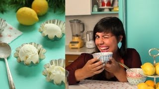 How to make Frozen Yogurt  Lemon frozen yogurt recipe [upl. by Papageno212]