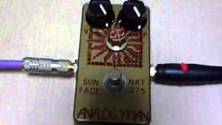 Analogman Sun Face NKT275 WHITE DOT High Gain ver [upl. by Asehr745]