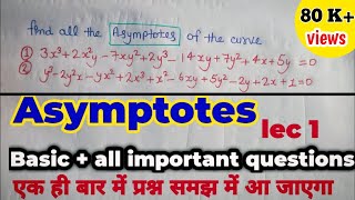 Asymptotes Asymptotes BSC 1 year Mathematics calculusAsymptote Study Milan explained [upl. by Eiramaliehs]