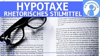 Hypotaxe  Was ist eine Hypotaxe Erklärung Wirkung amp Beispiele  Rhetorisches Stilmittel Figur [upl. by Atirehs986]