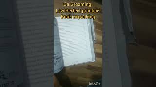 Ca Grooming Education Academy Law perfect practice book unboxingCa notes  Notes [upl. by Ahsenek747]