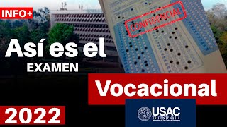 😱ASÍ es el VOCACIONAL USAC  TIPS  ADMISIONES USAC 2022 [upl. by Naveb]