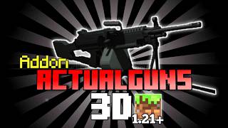 quotEste ADDON de ARMAS 3D Cambiará tu Minecraft PE  quotACTUALGUNS 3Dquot MCPE 121 [upl. by Anirret847]