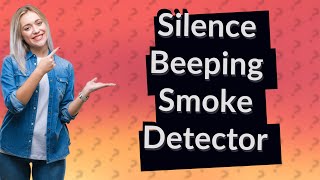 How do I get my First Alert smoke detector to stop beeping [upl. by Aiepoissac]