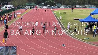 Batang Pinoy Baguio 4x100m Finals Boys amp Girls 2018 [upl. by Amber828]