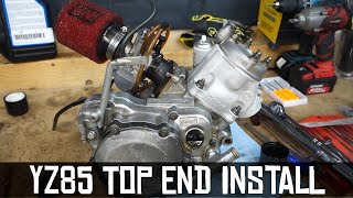 Yamaha YZ85 Top End Install [upl. by Colwin]