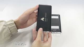 Portable Power Bank Li Polymer 18650 Battery in Black for Smart Phone and USB Devices [upl. by Eelyac]