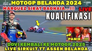 BRUTAL🔴MOTOGP BELANDA DOVIZIOSO COMEBACK MARC MARQUEZ SIKAT BAGNAIA KUALIFIKASI MOTOGP HARI INI [upl. by Kreg769]