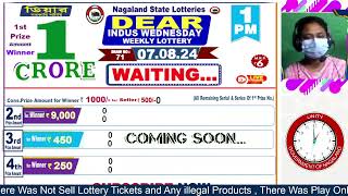 LOTTERY LIVE  Dear nagaland state lottery live draw result 07082024 Lottery live sambad [upl. by Faustina]