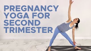 Pregnancy Yoga Second Trimester 30 Minute Prenatal Yoga [upl. by Belanger138]