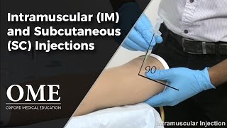 Intramuscular and Subcutaneous Injections  Clinical Skills [upl. by Hailat]