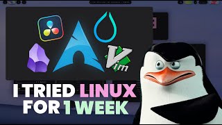 I tried Linux for a week it was terrible but amazing [upl. by Aisirtap]