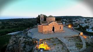 Drone flight of the Church of Profitis Elias Protaras Cyprus [upl. by Smukler]