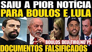 SAIU A PIOR NOTÍCIA PARA BOULOS E LULA FALSIFICAÇÃO DE DOCUMENTOS BOULOS DEU TIR0 NO PÉ MARÇAL [upl. by Eihs246]