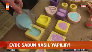 Evde sabun nasıl yapılır  atv Gün Ortası Bülteni [upl. by Marden]