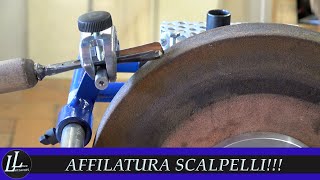 93 Affilare sgorbie e scalpelli sharpening wood chisels [upl. by Merissa260]