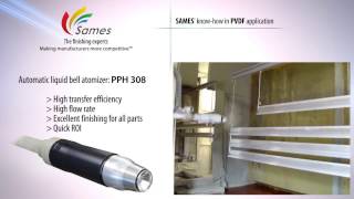 Spraying PVDF materials with the technology  SAMES KREMLIN [upl. by Toiboid]