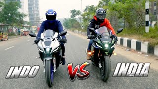 R15M Indonesia vs India R15V4 [upl. by Ennovyhc]