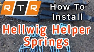 How To Install Hellwig Pro Series Helper Springs 20152020 Ford F150 [upl. by Anelak]