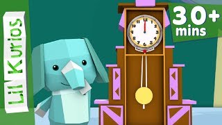 Hickory Dickory Dock  Elephant  Plus More Nursery Rhymes amp Kids Songs  37 Minutes  Lil Kurios [upl. by Katharine]