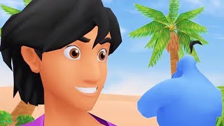 Aladdin Kingdom Hearts 25  Gameplay [upl. by Tterej316]