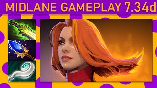 ⭐Lina 20 Kills Mid Gameplay  Dota 2 Top MMR [upl. by Lecirg]