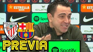 RUEDA PRENSA XAVI ATHLETIC CLUB v FC BARCELONA [upl. by Mehalek331]