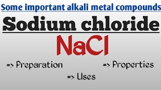 Sodium chloride preparation properties uses in tamil [upl. by Stucker464]