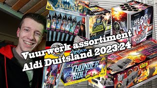 VUURWERK ALDI NORD DUITSLAND ASSORTIMENT 20232024 [upl. by Aynnat]