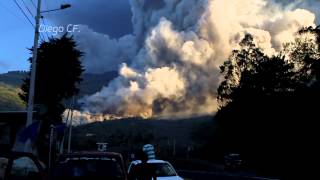 ERUPCIÓN VOLCÁN TUNGURAHUA  ECUADOR 01022014 [upl. by Hayouqes]