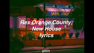 New House  Rex Orange County  lyrics [upl. by Leonor]