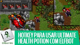 Hotkey para usar ULTIMATE HEALTH POTION com ElfBot [upl. by Macfadyn]