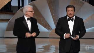 Steve Martin and Alec Baldwins Opening Monologue 2010 Oscars [upl. by Euqinomod97]