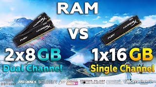 Single Channel vs Dual Channel RAM Test in New Games [upl. by Hyrup]