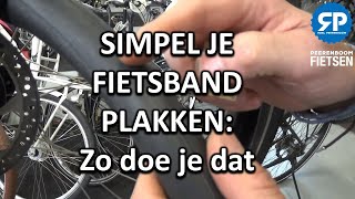 SIMPEL JE FIETSBAND PLAKKEN Zo doe je dat [upl. by Landbert]