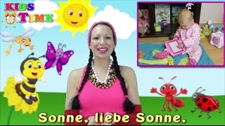 Sonne liebe Sonne  Kinderlieder zum Mitmachen  Pesničky pre deti v nemčine [upl. by Eerased]