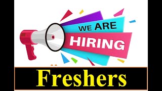 Fresher Job Opening jobs jobopenings jobvacancy freshers [upl. by Afrika]