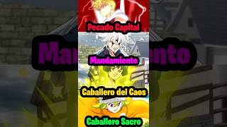 Niveles de Poder de Los 4 Caballeros del Apocalipsis mokushirokunoyonkishi nanatsunotaizai shorts [upl. by Thrasher]