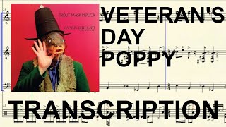 Veterans Day Poppy  transcription  Captain Beefheart [upl. by Airetas]